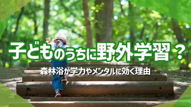 森林浴が子どもの学力とメンタルに効く理由｜教育熱心な親が知っておきたい自然時間の効果